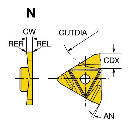 N123U3-0200-0000-GS INSERT GRADE 1125