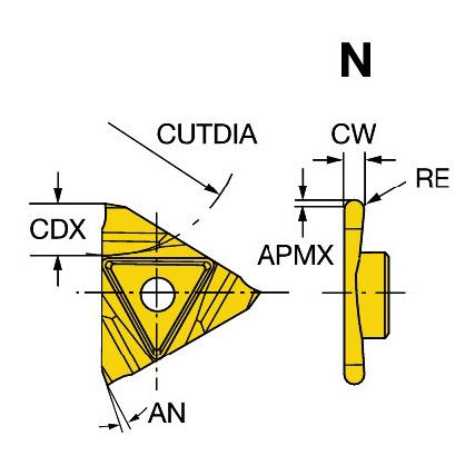 N123T3-0300-RS INSERT GRADE 1125