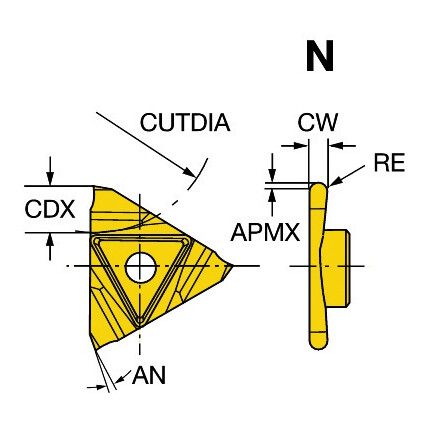 N123T3-0250-RS INSERT GRADE 1125