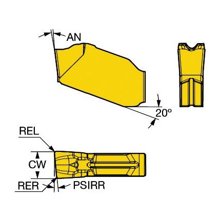 QD-RG-0300-0502-CM INSERT GRADE 1145