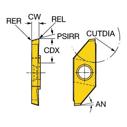 MACL 3 100-R INSERT GRADE H13A