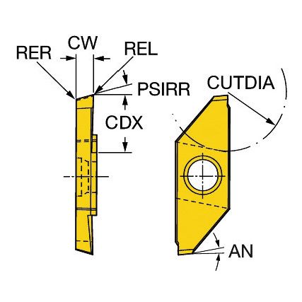 MACL 3 100-R INSERT GRADE 1025