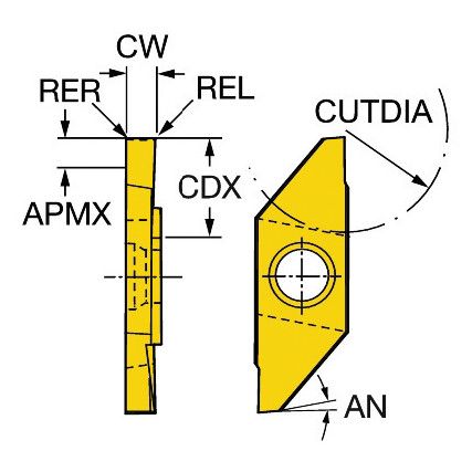 MACL 3 100-T INSERT GRADE 1025