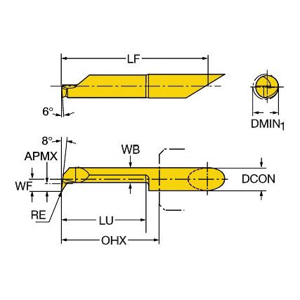 CXS-04T098A20-4215R INSERT GRADE 1025