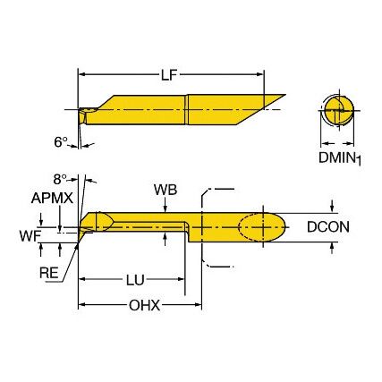 CXS-04T098-10-1709R COROT URN INSERT GRADE 1025