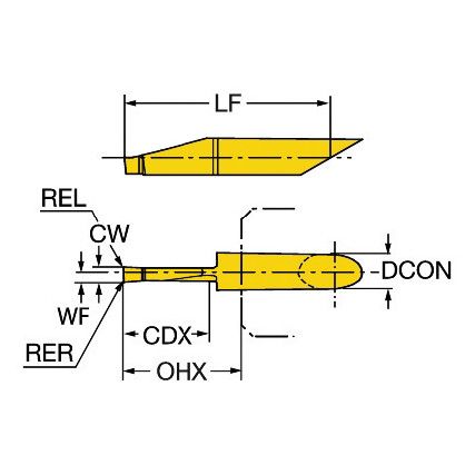 CXS-08F250-8010AL INSERT GRADE 1025