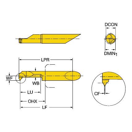 CXS-05TH24WH-5215R COROTURN INSERT GRADE 1025