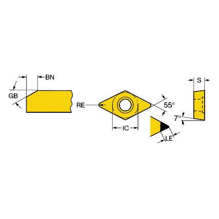 DCGW 11T312S01020F INSERT GRADE 7015