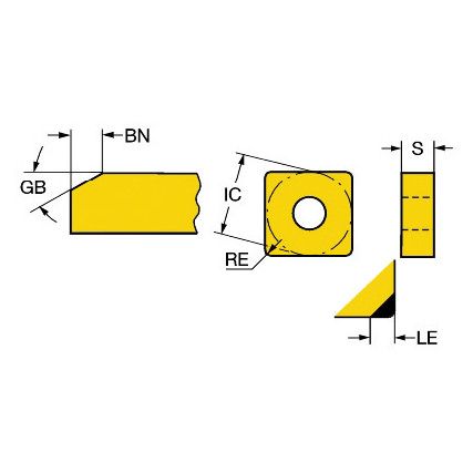 SNGA 120412S01030A INSERT GRADE 7025