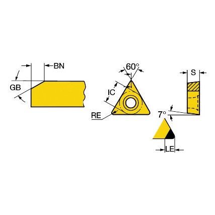 TCGW 110308S01020F INSERT GRADE 7025