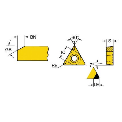 TCGW 090202S01020F INSERT GRADE 7025