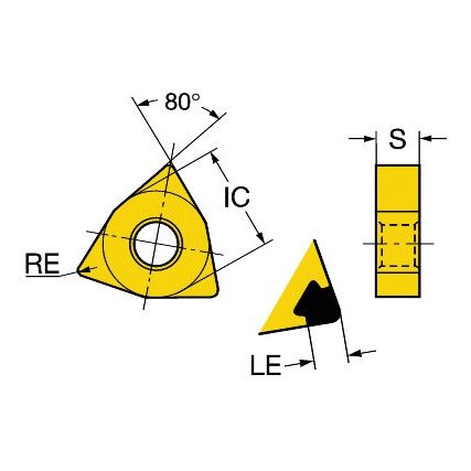 WNGA 080404S01030A INSERT GRADE 7015