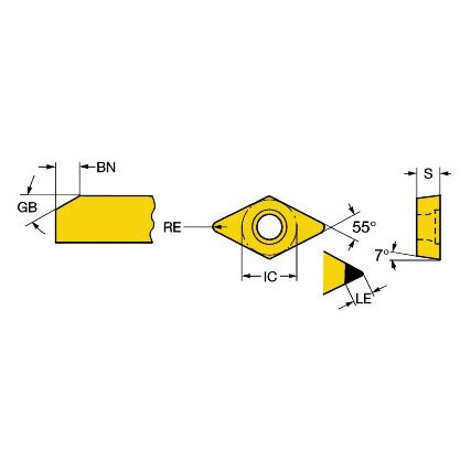 DCGW 11T308S01530F INSERT GRADE 7015