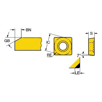 SCGW 09T304S01030F INSERT GRADE 7025