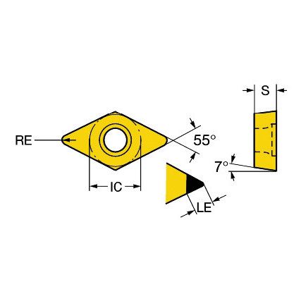 DCMW 11T308FP INSERT GRADE CD05