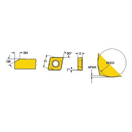 CCGX 09T3L020-15FXA INSERT GRADE 7025