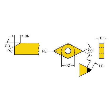 DNGA 110408S01525H INSERT GRADE 7105