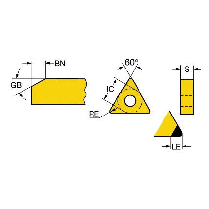 TNGA 160408S01525H INSERT GRADE 7105