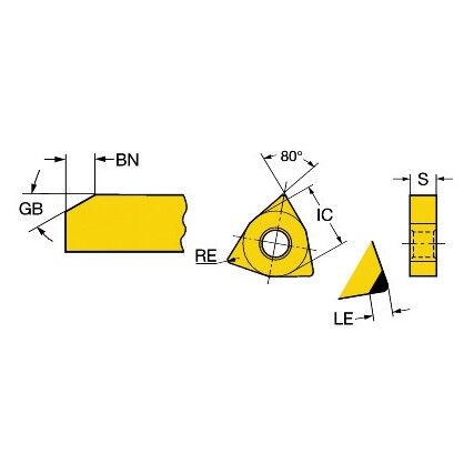 WNGA 060404S01520HWH INSERT GRADE 7105