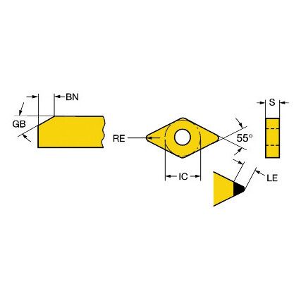 DNGA 150408S02030H INSERT GRADE 7115