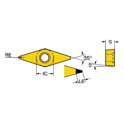 VBMW 160404S01020E INSERT GRADE CB20