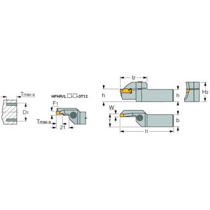 HFHR 20-25 3T12 HELIFACE HOLDER