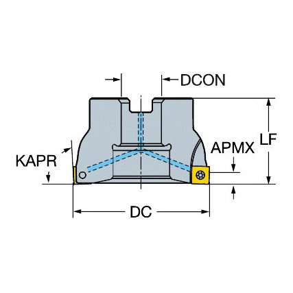 A490-080J25.4-08L COROMILL