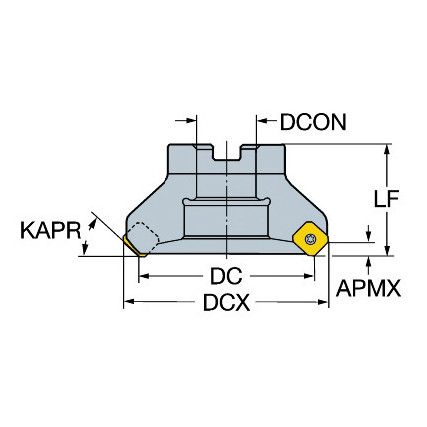 RA245-080J25.4-12L FACEMILL