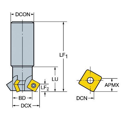 R215.64-32V50-4512 ENDMILL