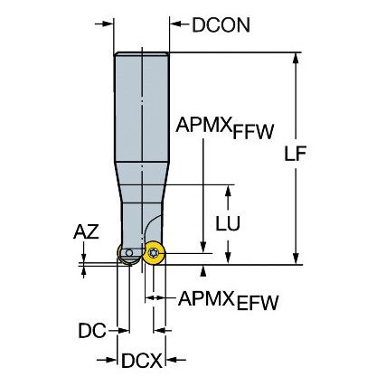 R300-100C8-20HM ENDMILL