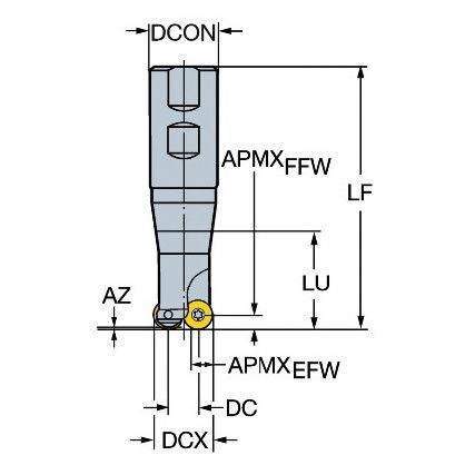 R300-020B25L-10L ENDMILL