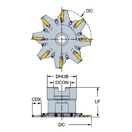 329-100Q22-E FACEMILL