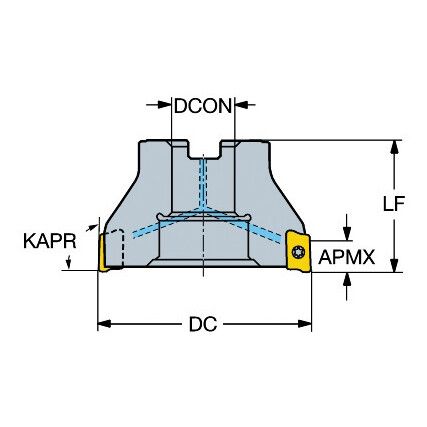 R390-054Q22-18M FACEMILL