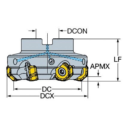 745-063Q22-21M FACEMILL