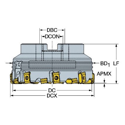 425-100Q32-17H FACEMILL