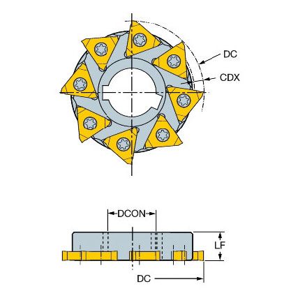 328063S2213M  MILLING CUTTER