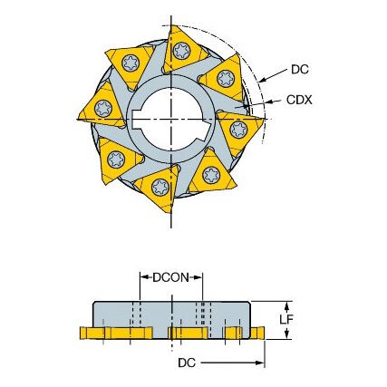 328080S2713M  MILLING CUTTER