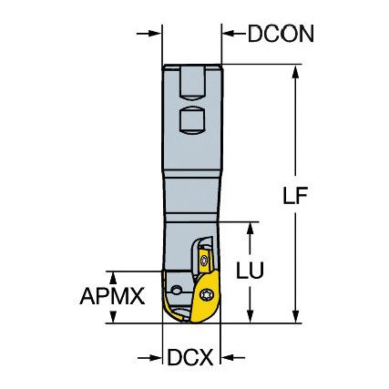 R216.12B20.060 MILLING CUTTER