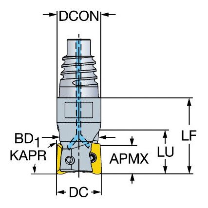 R390-016-EH16-11LMILLING CUTTER