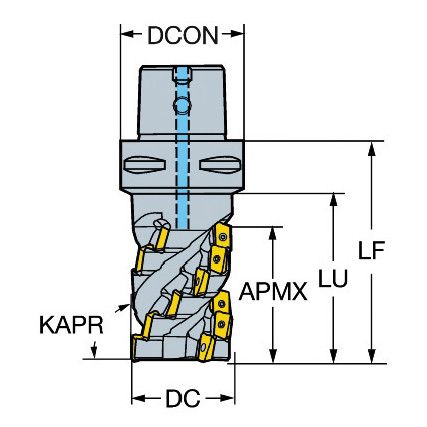 R390-054C5-43M MILLING CUTTER