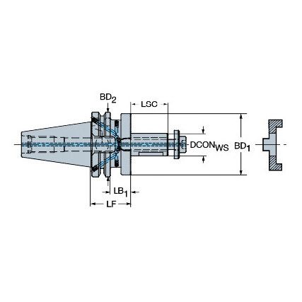 A1B08-40 22 055 ADAPTOR