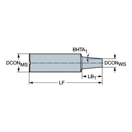 E10-A16-CS-160 CYLINDRICAL SHANK ADAPTOR