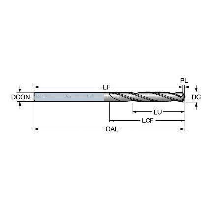 CoroDrill 452, 452.1-0250-044A0-CM, Carbide Drill, 2.495mm, Uncoated