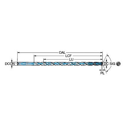 CoroDrill 861, 861.1-0680-136A1-GM, Carbide Drill, 6.8mm, TiAlN