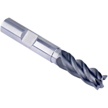 S722HB 8.00mm CARBIDE AlCrN 4FL FLAT END MILL UNEQUAL PITCH