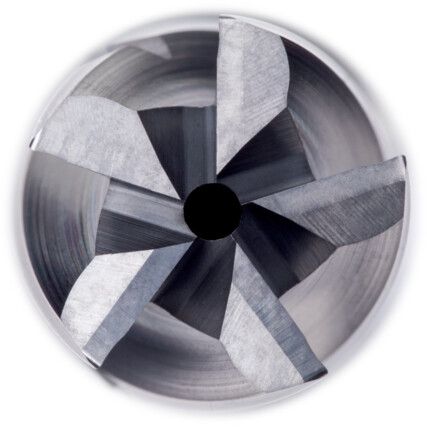 S771HB 10.00mm CARBIDE AlCrN 5FL MILL UNEQ HELIX,CHIP DIV,THR COOL