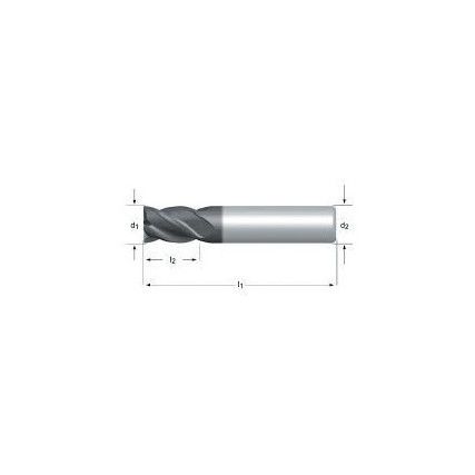 S813HA 14.00mm Carbide 3 Flute Slot Drill - Alcrona Coated - DIN 6527L