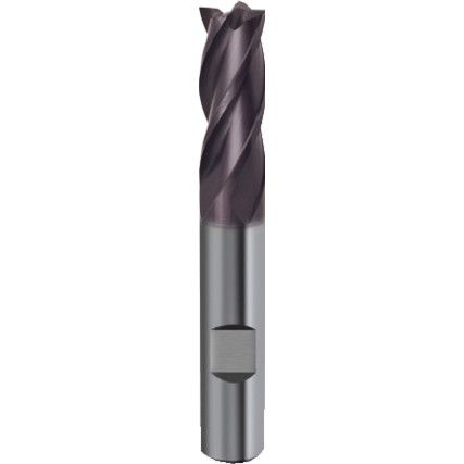 5532, End Mill, Regular, Weldon Flat Shank, 5mm, Carbide, Fire