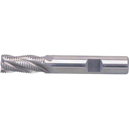 Ripper, Ball Nose, 6mm, Weldon Flat Shank, 4fl, Cobalt High Speed Steel, Uncoated, M42