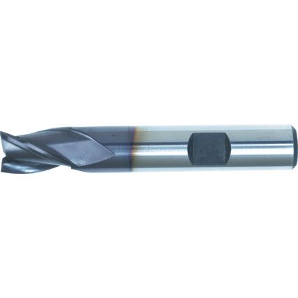 05, Short Series, Slot Drill, 25mm, 3 fl, Weldon Flat, Cobalt High Speed Steel, TiAlN